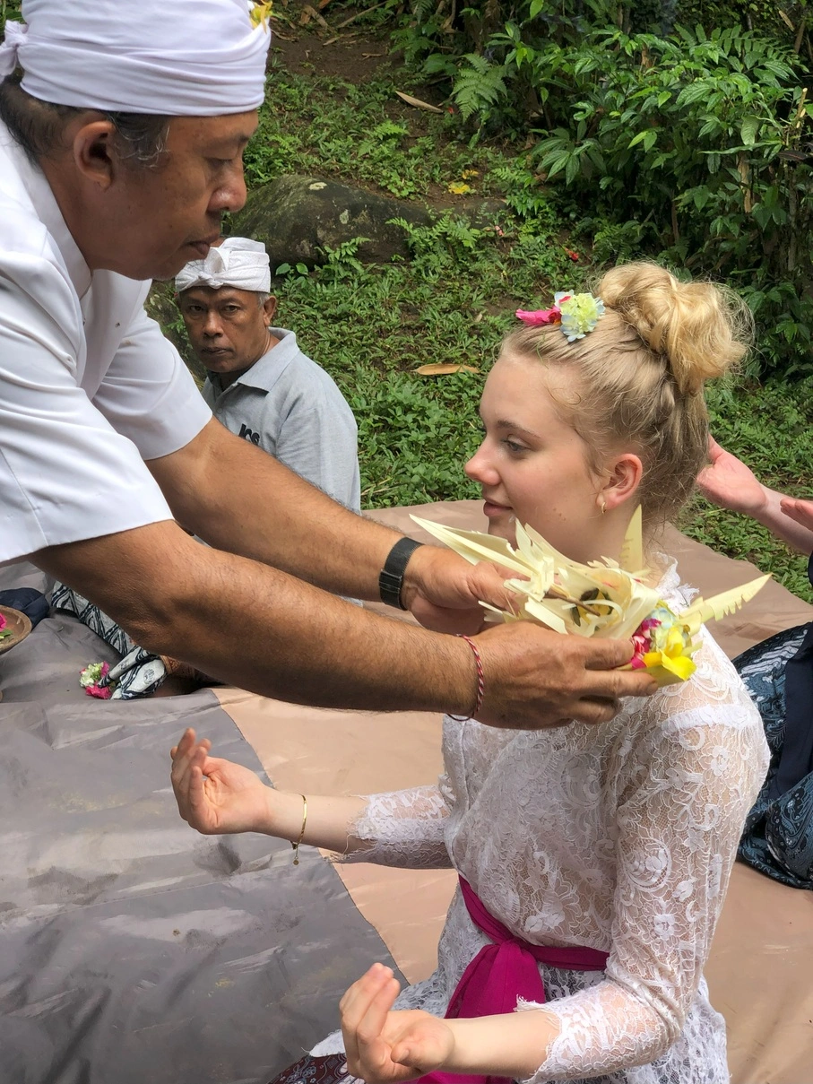 your blessing ceremony on bali