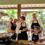 family in paon bali cooking