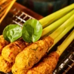 traditional sate lilit on bali
