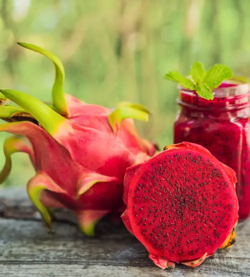 healthy dragonfruit juice